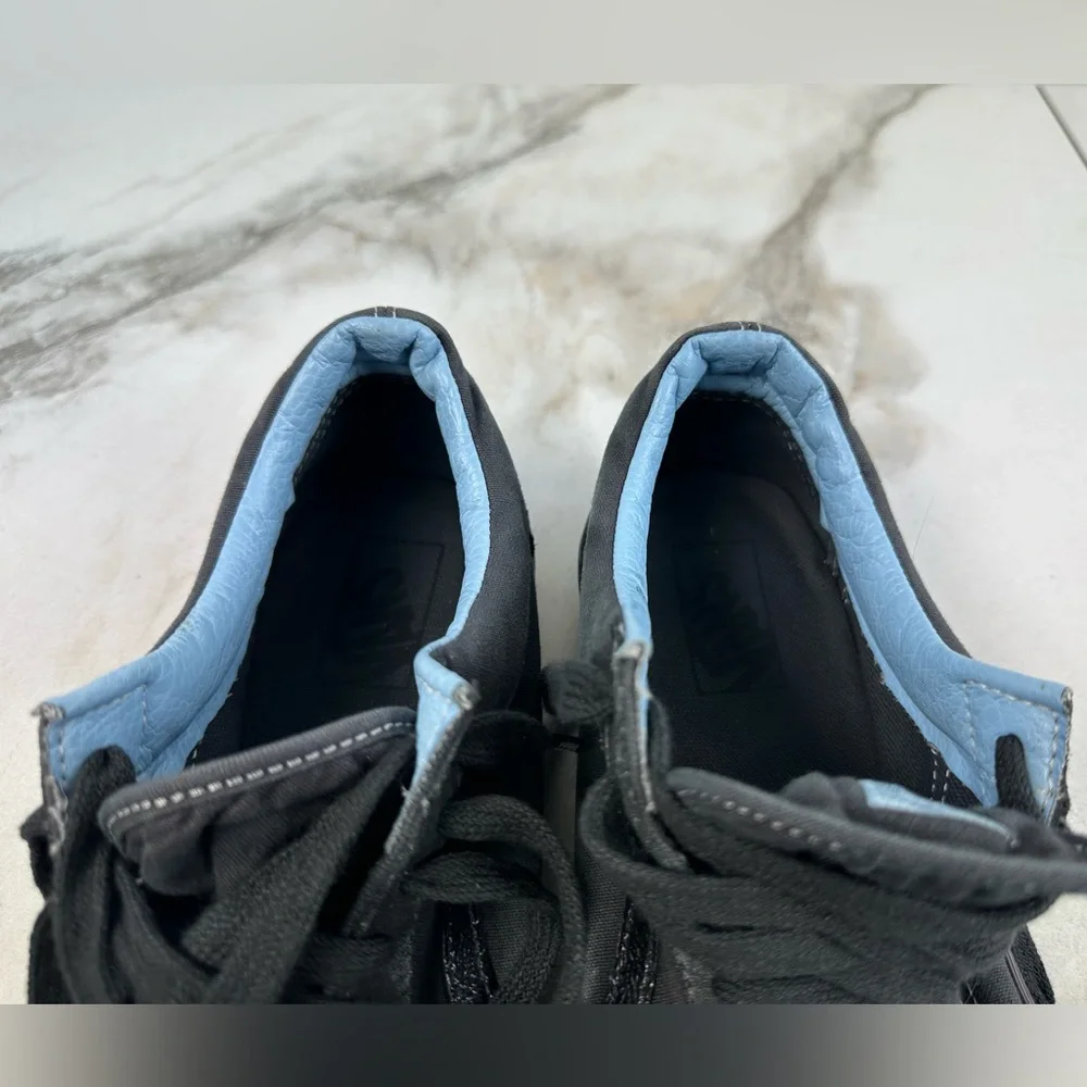 Vans Men's Old Skool Low All Black Canvas Sneakers Skate Tennis Shoes, 11 - Picture 7 of 16
